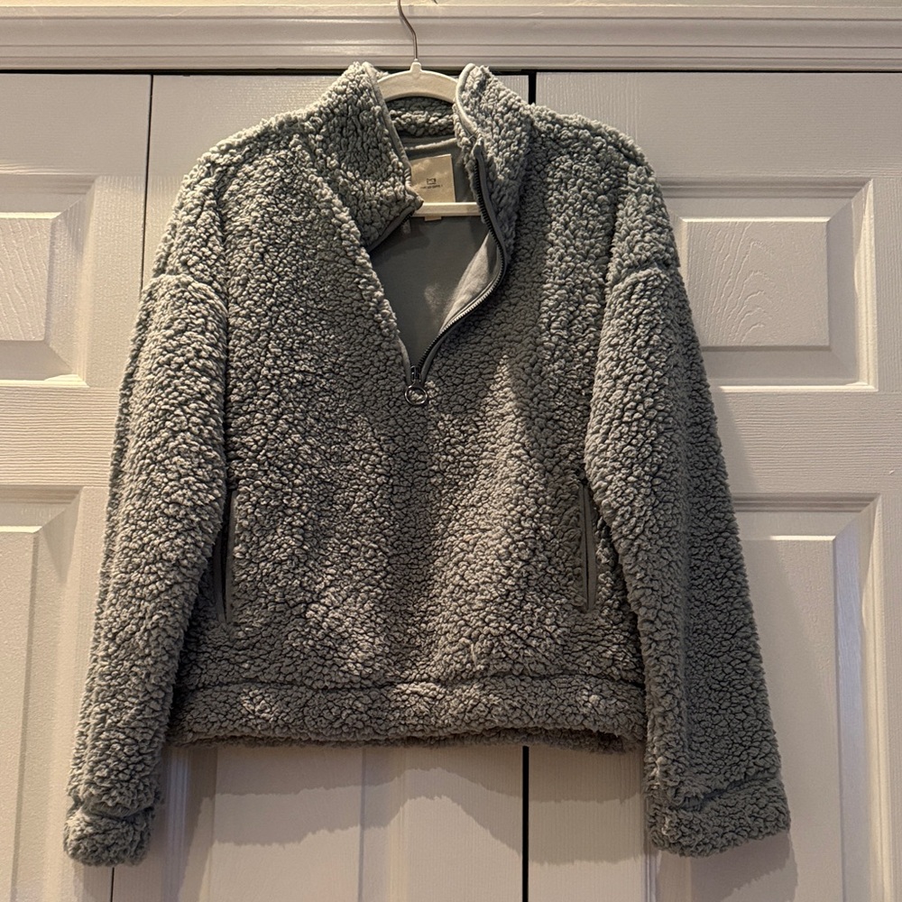 Cozy Blue Sherpa Pullover